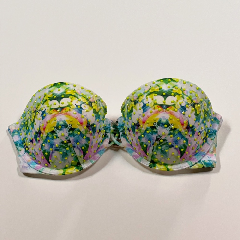 Victoria’s Secret The Beach Bandeau Strappy Lift Bikini Top